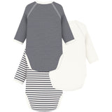 Petit Bateau Navy/White 3-pack Body