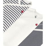 Petit Bateau Navy/White 3-pack Body