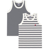 Petit Bateau Navy Stripe Undershirt 2-pack