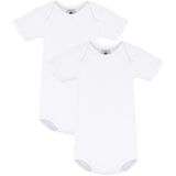 Petit Bateau White 2-pack Kortärmad Body