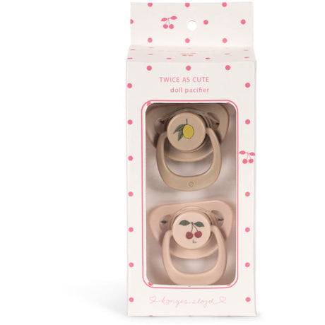 Konges Sløjd Cherry/Lemon 2 Pack Docka Napp