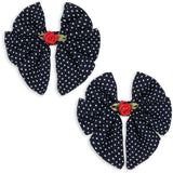Konges Sløjd Dot Nuit 2 Pack Rose Rouge Rosett Hair Clip