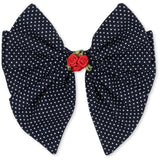 Konges Sløjd Dot Nuit Rose Rouge Rosett Hair Clip