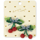 Konges Sløjd Cherry 2 Pack Beaded Cherry Rosett Hair Clip