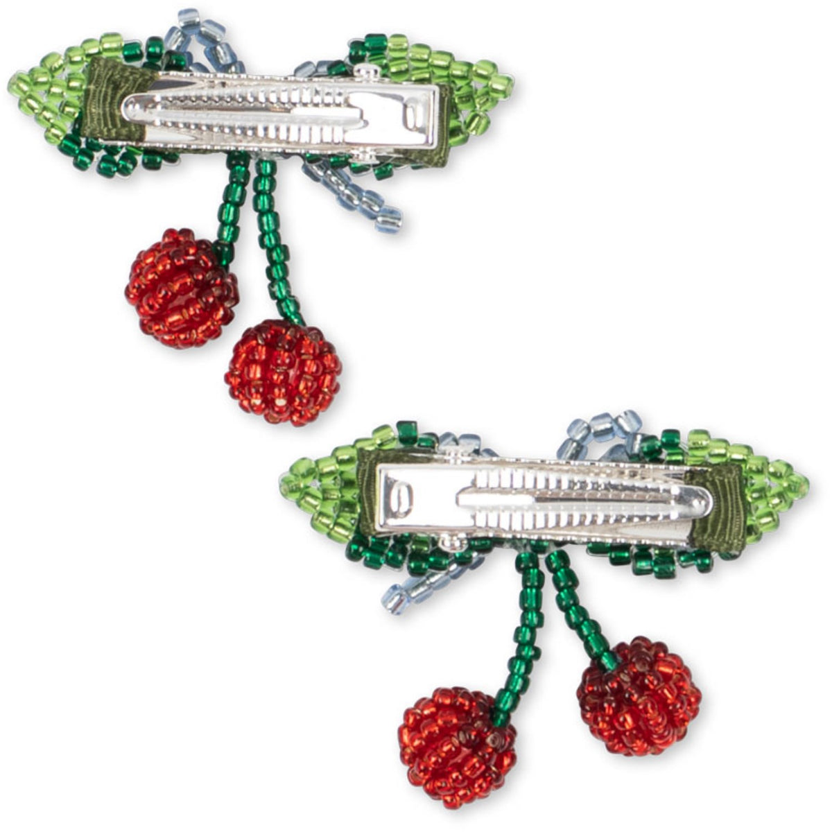 Konges Sløjd Cherry 2 Pack Beaded Cherry Rosett Hair Clip