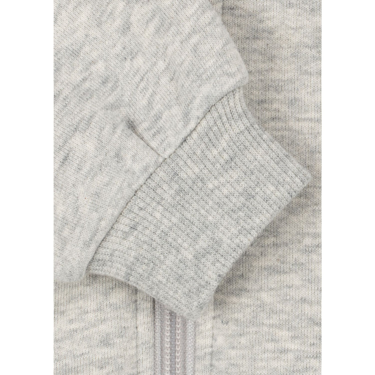 Konges Sløjd Grey Melange Lou Paljet Sweat Zip Huva Gots