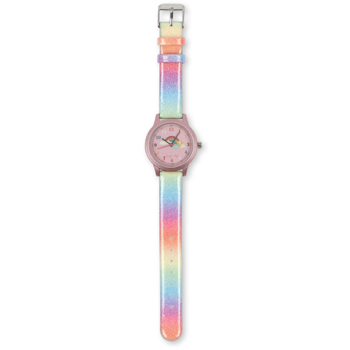 Konges Sløjd Rainbow Glitter Kids Klocka Rainbow