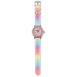 Konges Sløjd Rainbow Glitter Kids Klocka Rainbow