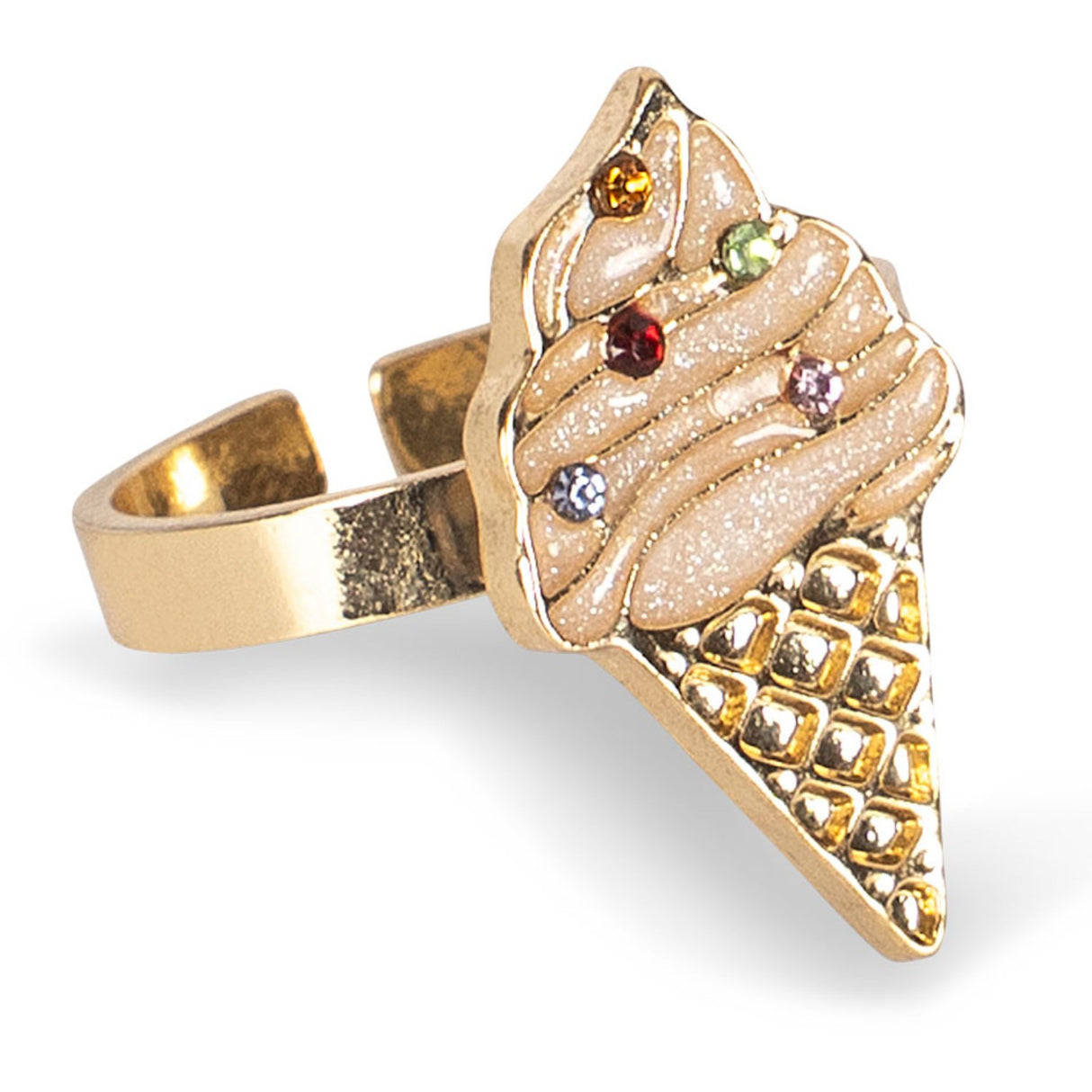 Konges Sløjd Gold Kitty Sweets Ring Sett 6 Pcs
