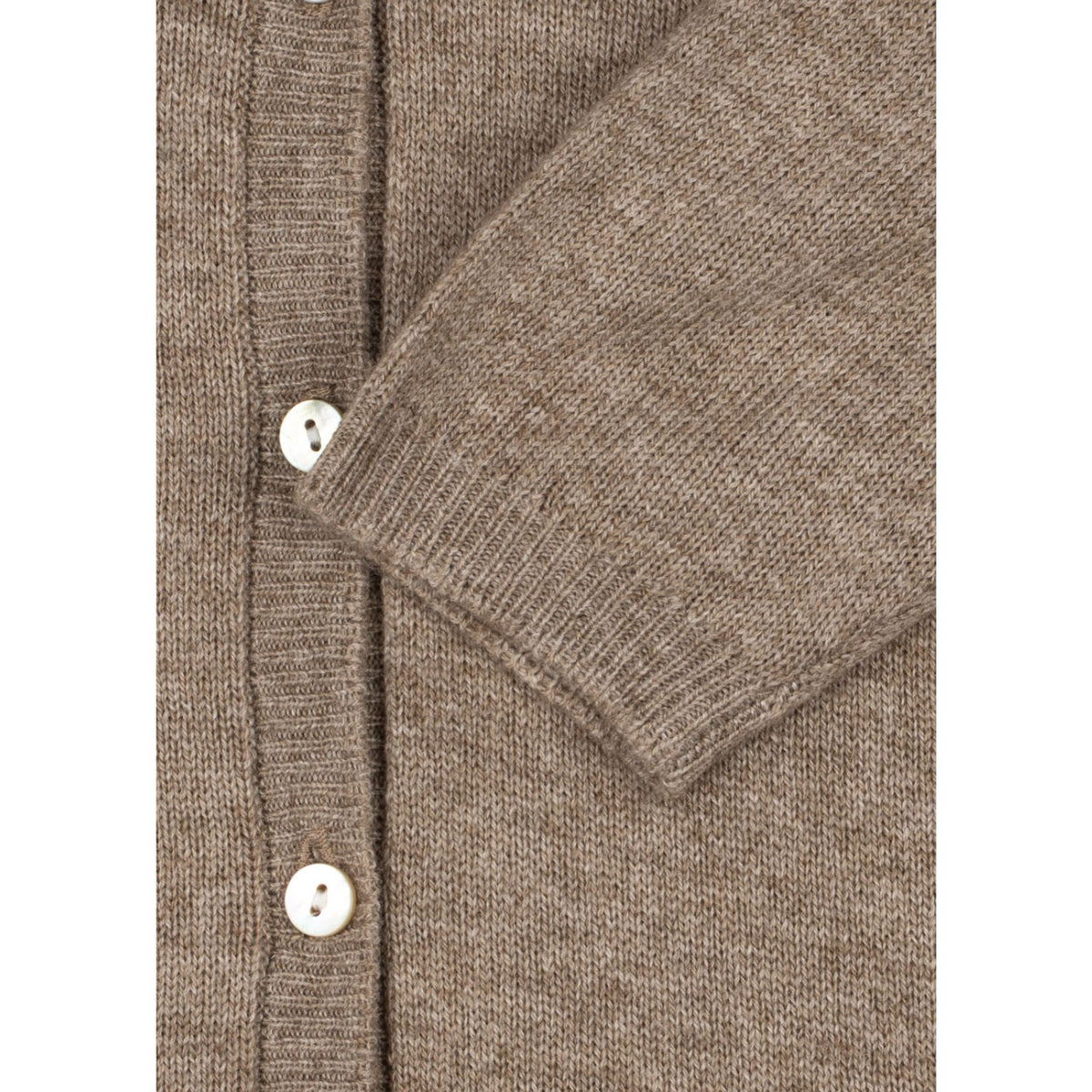 Konges Sløjd Light Brown Mattou Stickad Onesie
