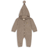 Konges Sløjd Light Brown Mattou Stickad Onesie