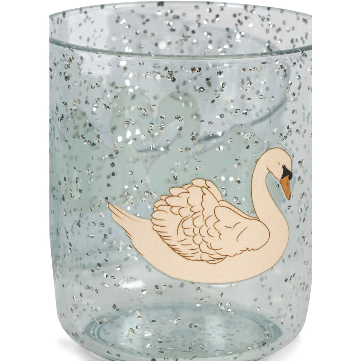 Konges Sløjd Swan Blue Sparkly Dinner Sett