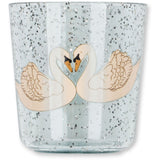 Konges Sløjd Swan Blue Sparkly Dinner Sett