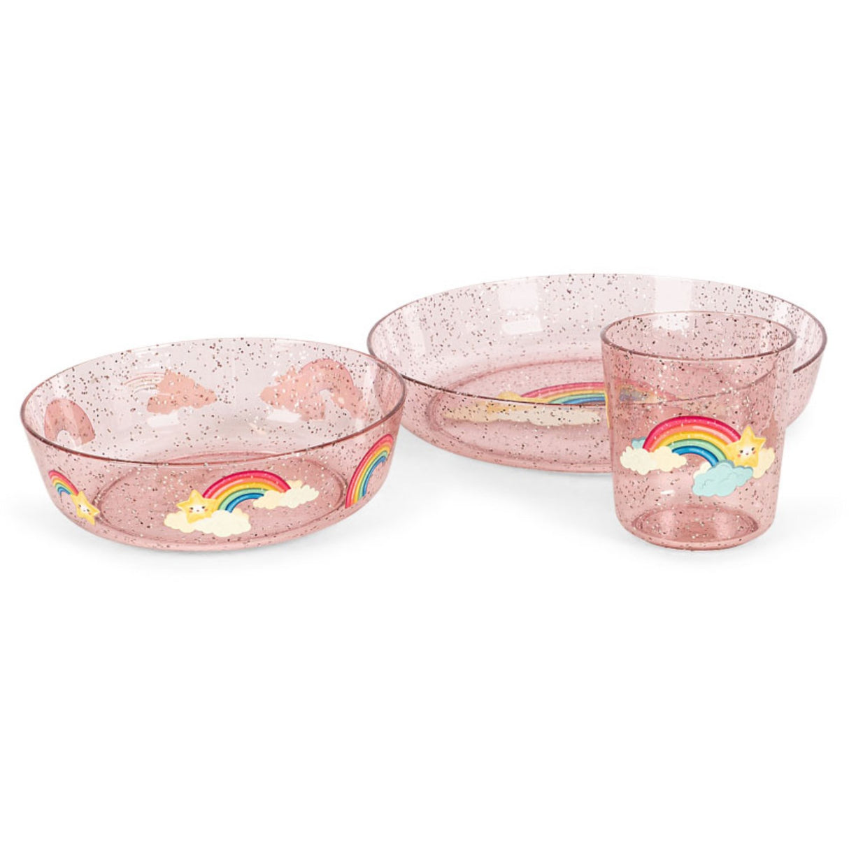 Konges Sløjd Rainbow Sparkly Dinner Sett