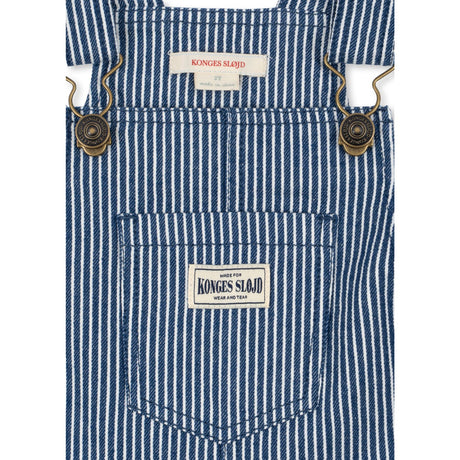 Konges Sløjd Blue Stripe Luc Overalls Gots