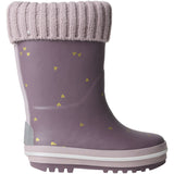 Name It Flint Gold Heart Nmfnoa Thermo Rubberboot Stickad Heart Noos