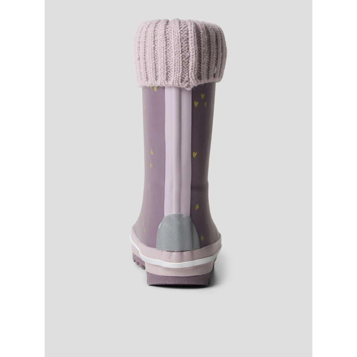 Name It Flint Gold Heart Nmfnoa Thermo Rubberboot Stickad Heart Noos