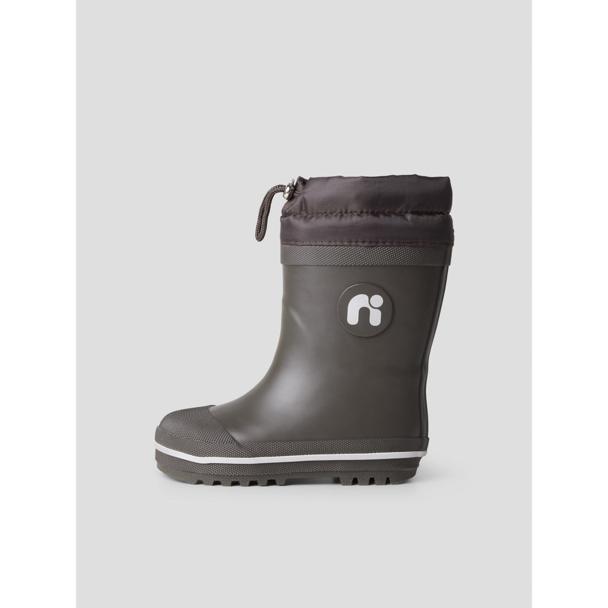 Name It Chocolate Brown Nmnnuno Thermo Rubberboot Solid Noos