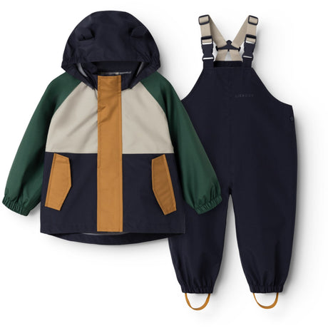 LIEWOOD Garden Green Multi Mix Manu Regnkläder Sett