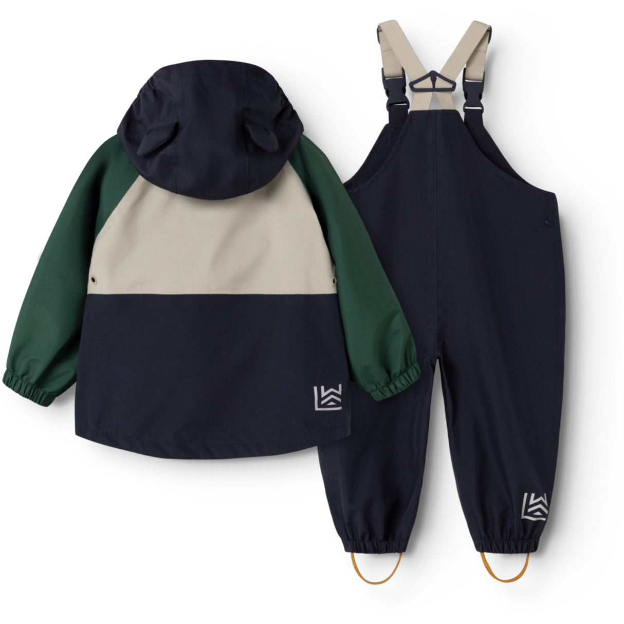 LIEWOOD Garden Green Multi Mix Manu Regnkläder Sett