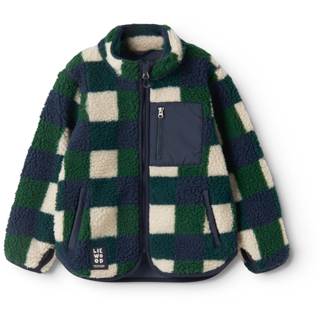 LIEWOOD Mega Check / Bright Garden Nolan Pile Jacka