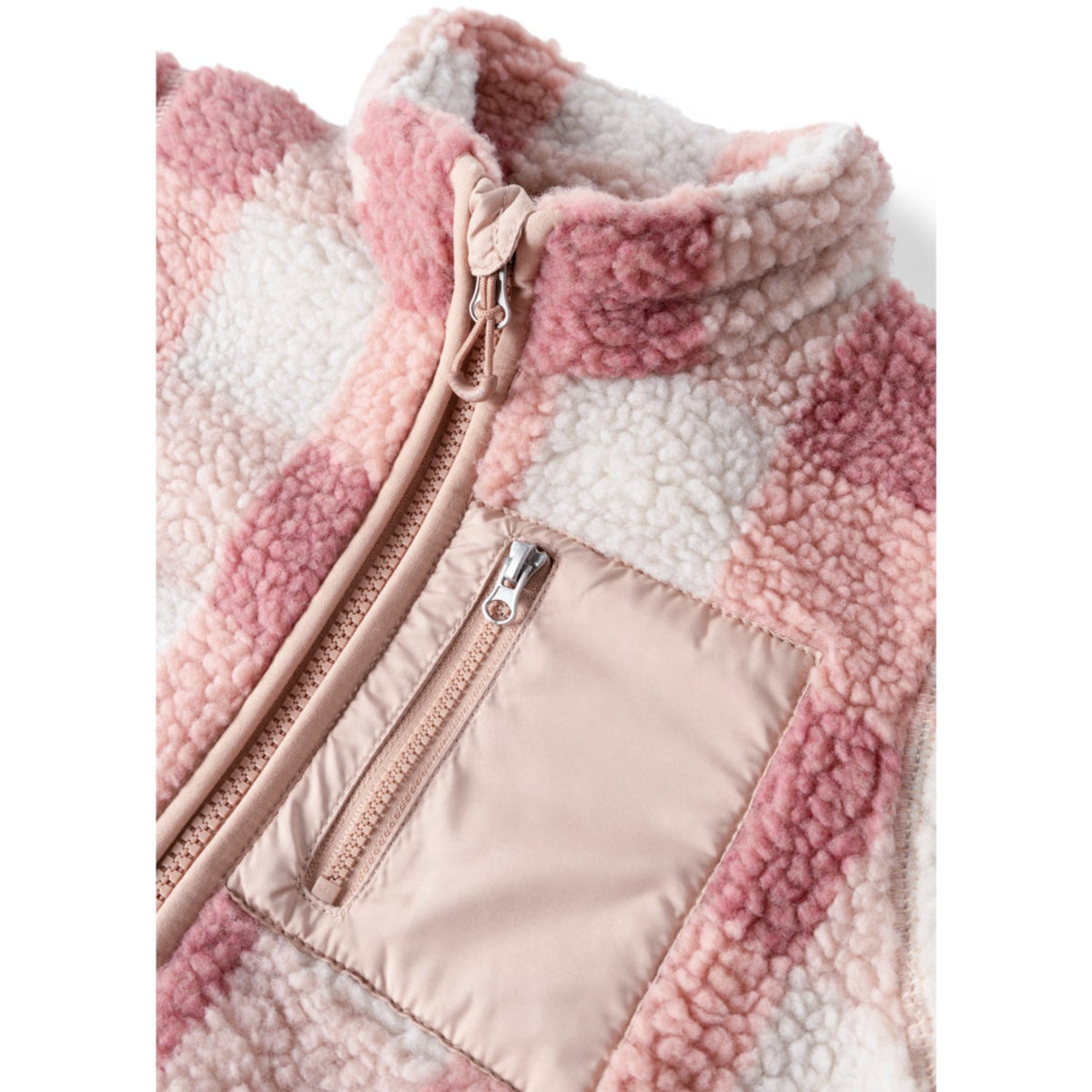 LIEWOOD Mega Check / Rose Blush Nolan Pile Jacka