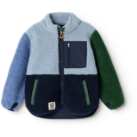 LIEWOOD Classic Navy Multi Mix Nolan Pile Jacka