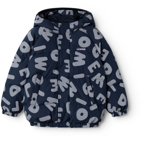 LIEWOOD Letters / Classic Navy Adelina Reflective Down Jacka