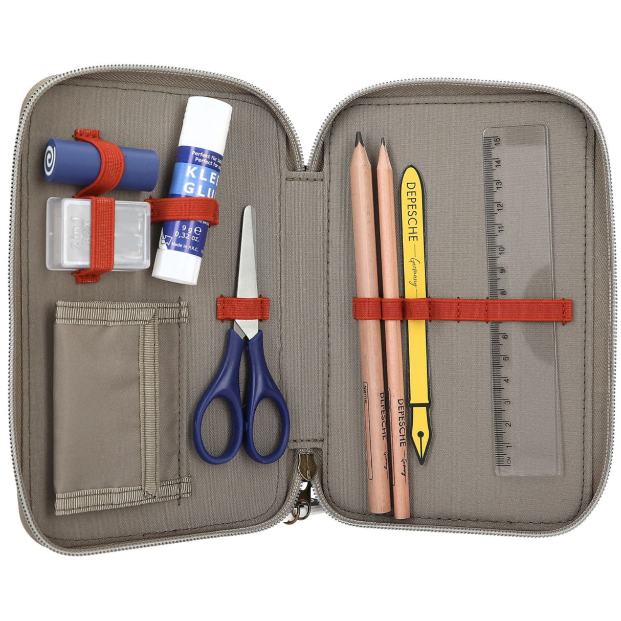 Dino World + Action New World Triple Pencil Case
