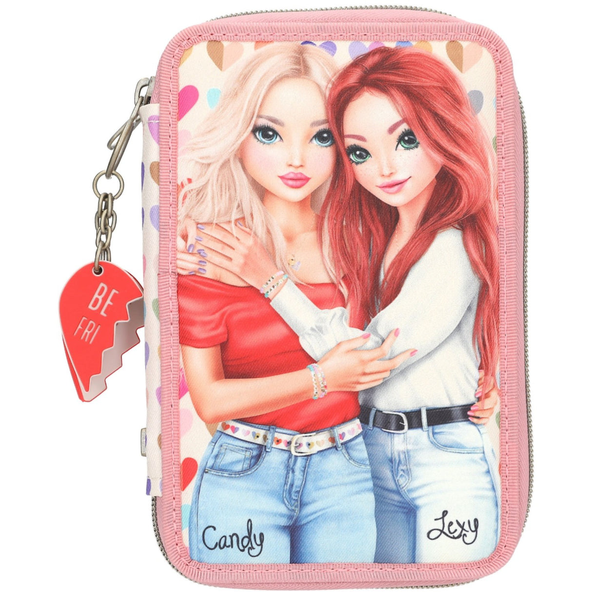 TOPModel Heart To Heart Dubbel Pencil Case