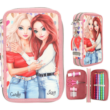 TOPModel Heart To Heart Dubbel Pencil Case
