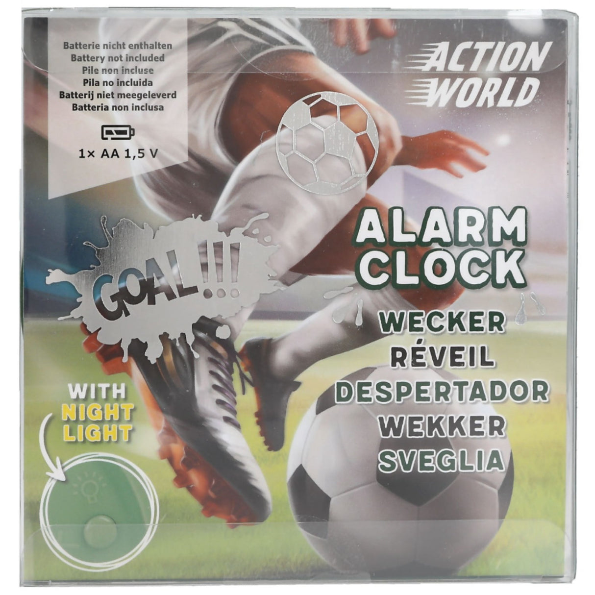 Dino World + Action Action World Alarm Clock
