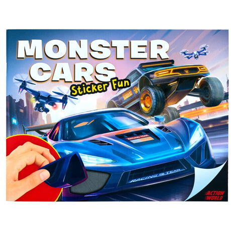 Dino World + Action Monster Cars Klistermärke Fun