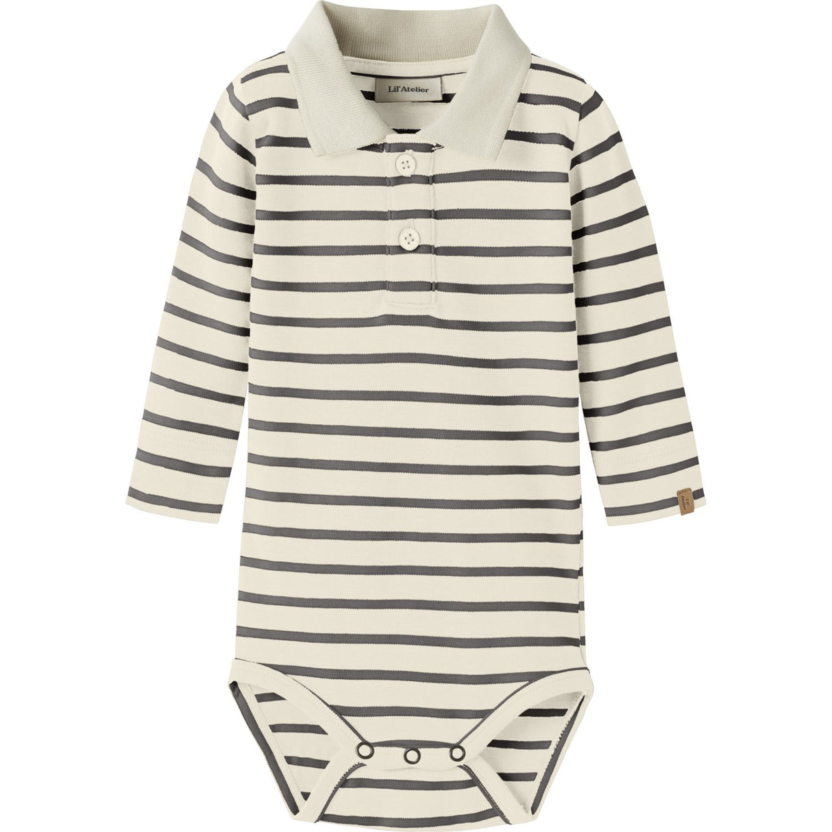 Lil'Atelier Turtledove Poppy Seed Nbmlimia Ls Pikétröja Body Lil