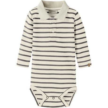 Lil'Atelier Turtledove Poppy Seed Nbmlimia Ls Pikétröja Body Lil