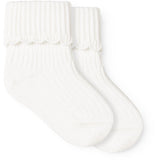 MarMar Gentle White Newborn Strumpor Scallop 2-pack Strumpor