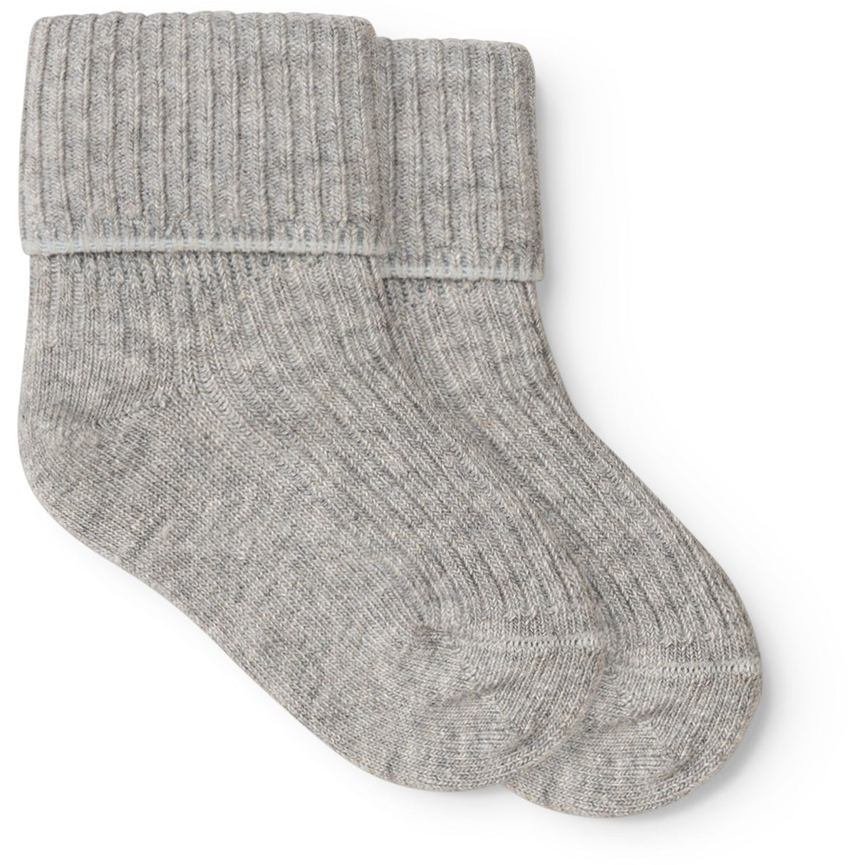 MarMar Light Grey Melange Newborn Strumpor 2-pack Strumpor