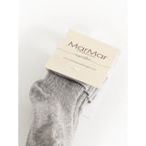 MarMar Light Grey Melange Newborn Strumpor 2-pack Strumpor
