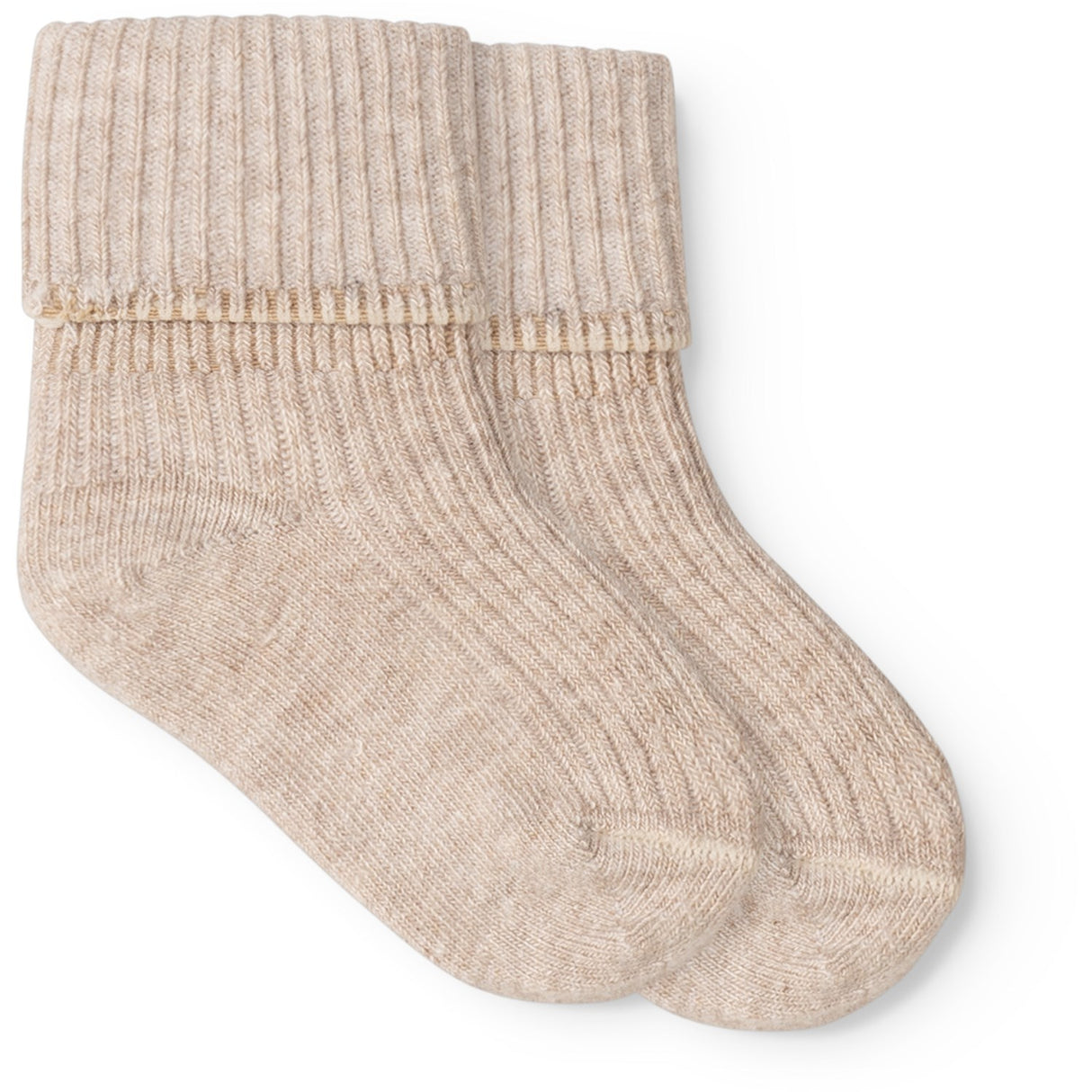 MarMar Light Beige Mel. Newborn Strumpor 2-pack Strumpor