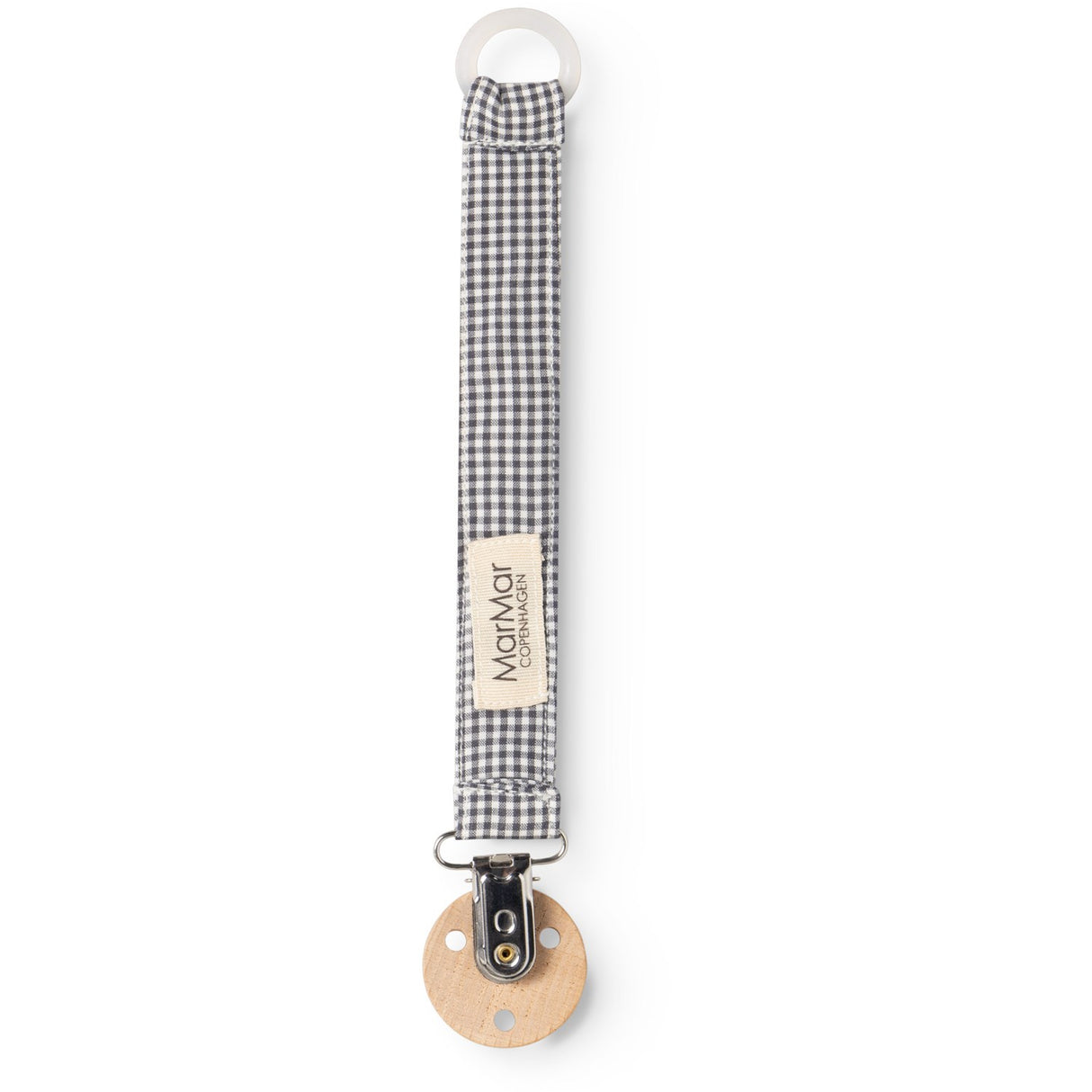 MarMar Crispy Poplin Acc Blue Check Alo Napp Clip