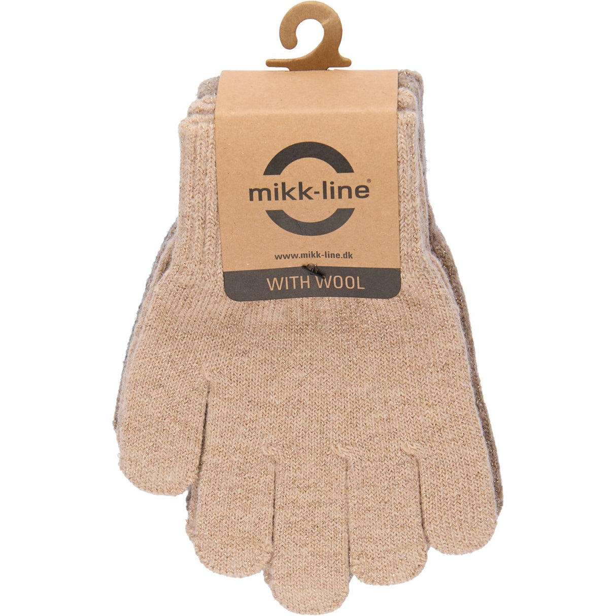 Mikk-Line Rose Melange-Melange Denver-Dark Gray Melange Magic Handskar 3-Pack Med Lurex