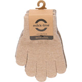Mikk-Line Rose Melange-Melange Denver-Dark Gray Melange Magic Handskar 3-Pack Med Lurex