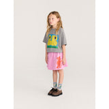 Bobo Choses Light Heather Grey Hug Hairy Monster Kort Strumpor