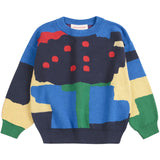 Bobo Choses Multicolor Paint Forest All Över Jacquard Jumper