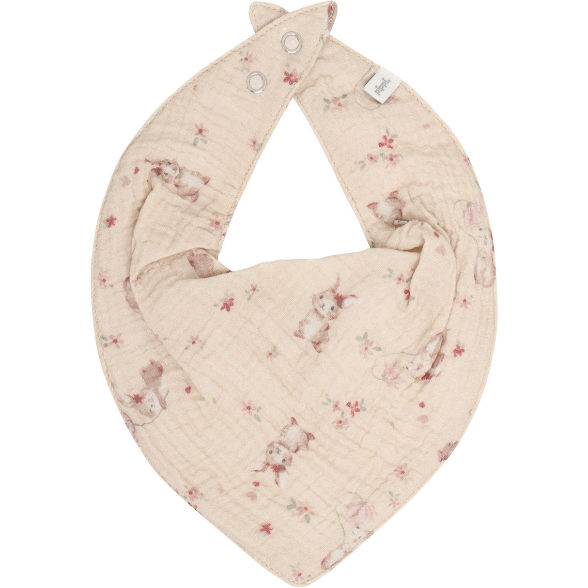 Pippi Rose Tan Haklapp Muslin M/ Aop (2-Pack)