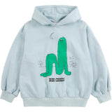 Bobo Choses Light Blue Long Puff Hoodies