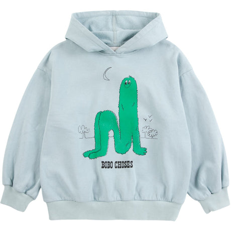Bobo Choses Light Blue Long Puff Hoodies