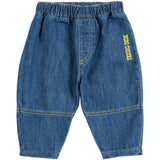 Bobo Choses Midnight Blue Taxi Saurus Tag Denim Byxor