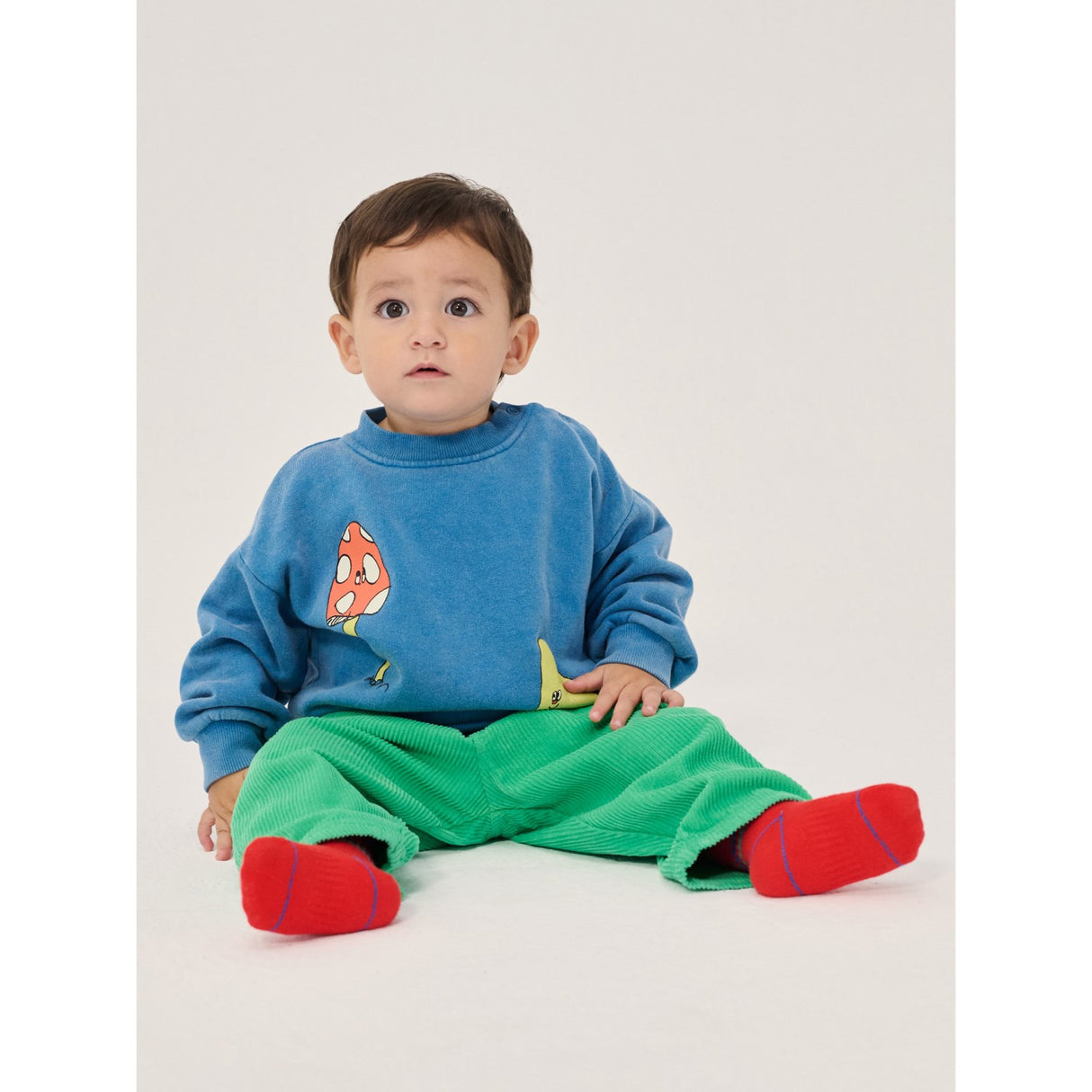 Bobo Choses Green Mush Monsters Duo Corduroy Byxor
