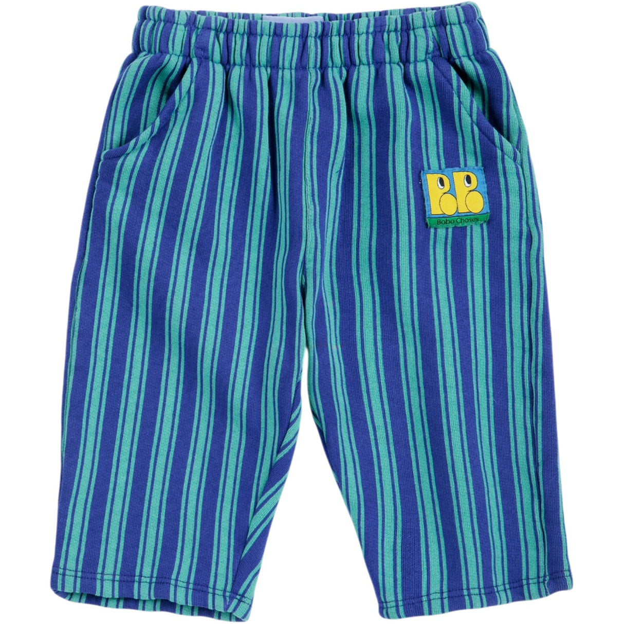 Bobo Choses Blue Booo Bo Choses Tag Stripes Jogging Byxor